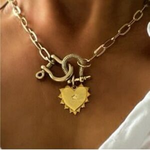Etsy Lexi and Maks Shackle Heart Charm Necklace